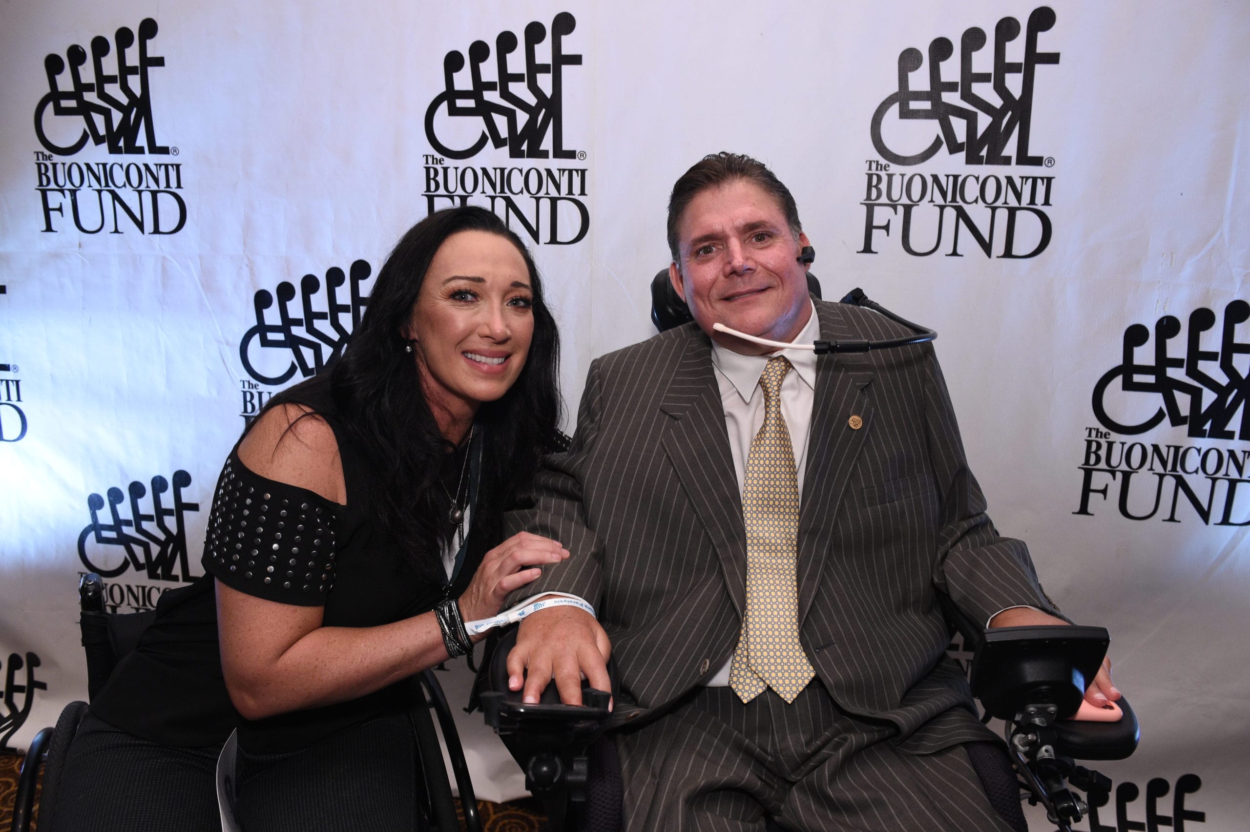 Amy Van Dyken-Rouen with Marc Buoniconti