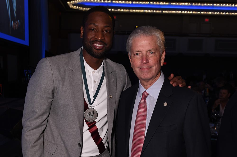 Dwyane Wade with Mark Dalton