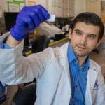 Thomas de Leon, BS working in Dr. Ghosh’s laboratory