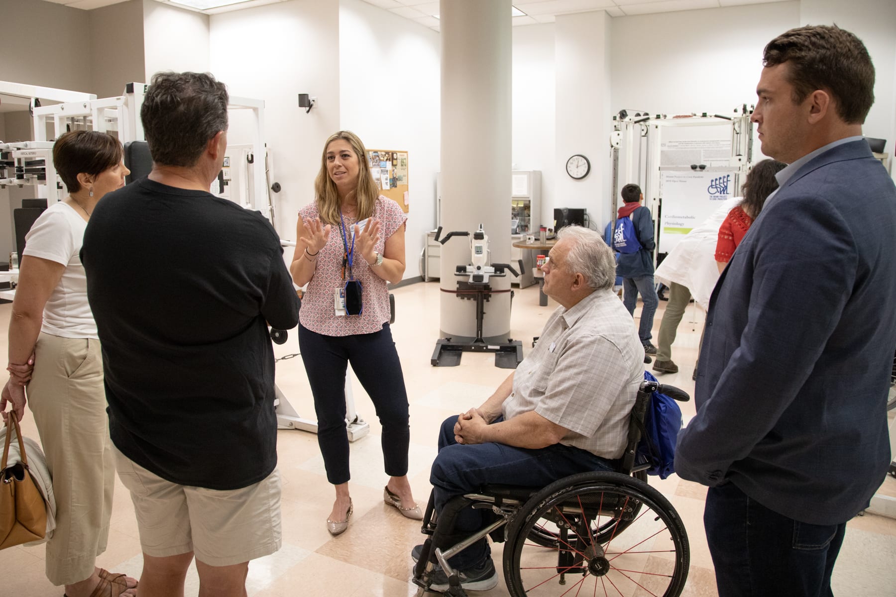 Dr. Katie Gant welcomes guests to the 2019 Open House.