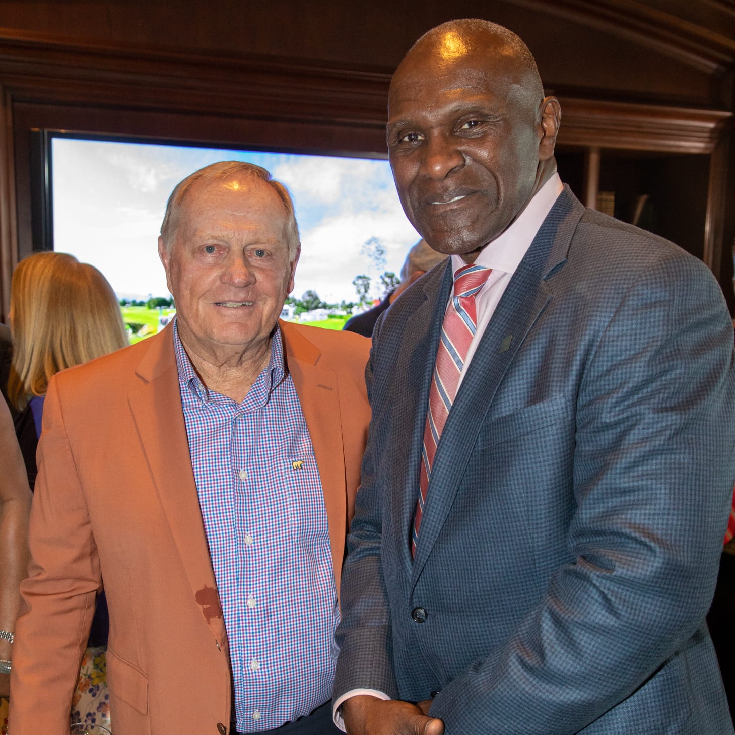 Jack Nicklaus and Harry Carson