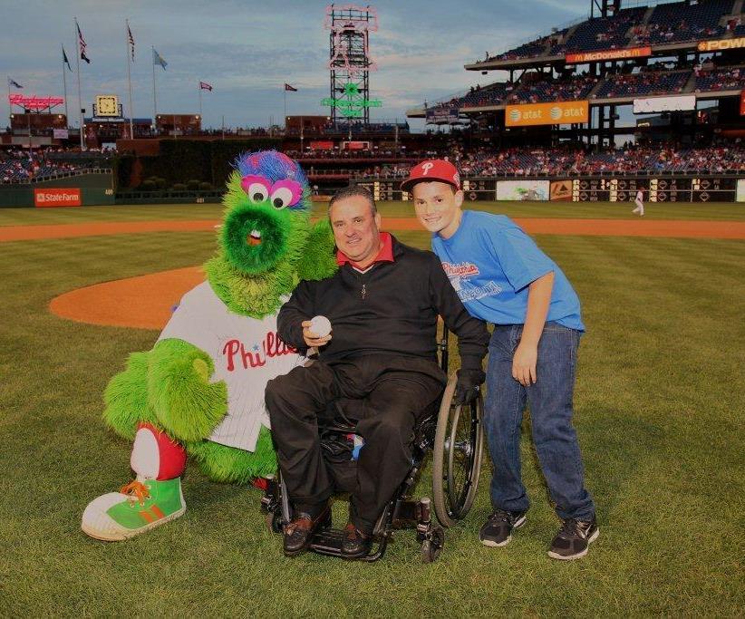 Dan and Brandon Jones at a 2011 Phillies Game